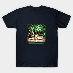 Man night trees light thinking out of box make money T-Shirt